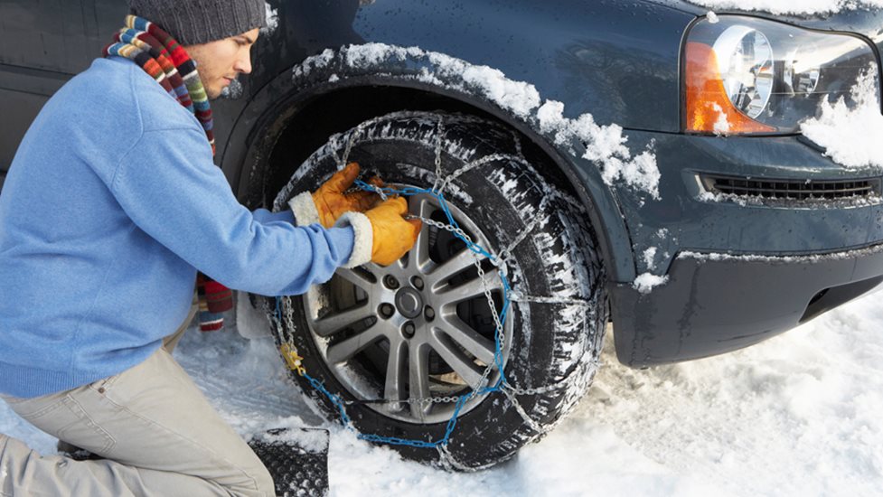 chaînes de pneus pour voiture