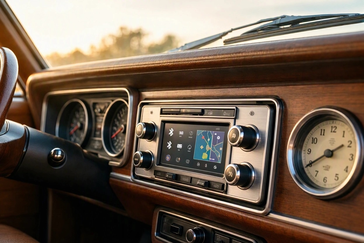autoradio rétro technologie actuelle